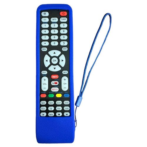 Funda Compatible con Control Tv Quaroni Hitachi Rowa Azul