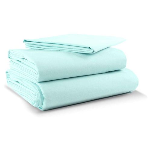 Juego Sábanas Rebeca Algodón Confort 300 Queen Size Cielo