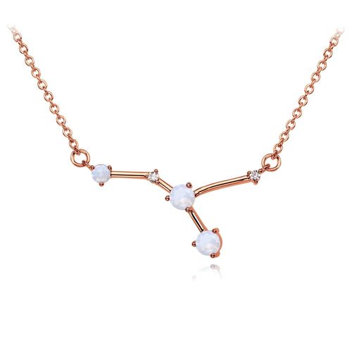 Collar Hera constelación Cáncer rosegold hecho de chapa de oro rosa18K