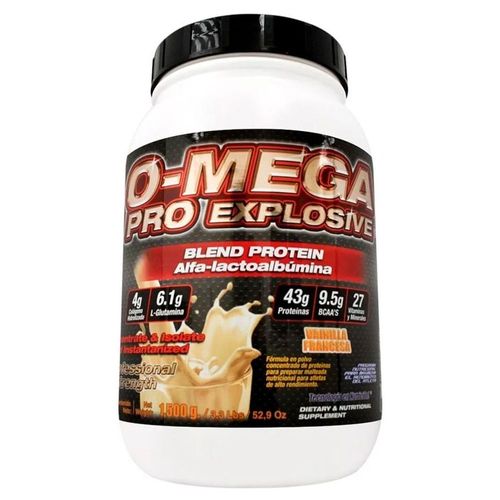 Proteína Whey Omega F&NT 1,500 gr Sabor Vainilla