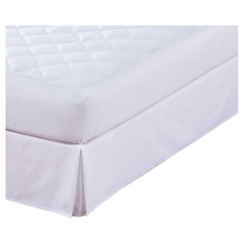 Rodapie Blanco Matrimonial Microfibra Decoración Concord