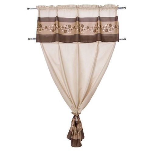 Cortina De Cocina Tipo C Cocoa Café Colchas Concord