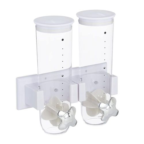 Dispensador de Cereal Doble de Pared Blanco - BC1044 -