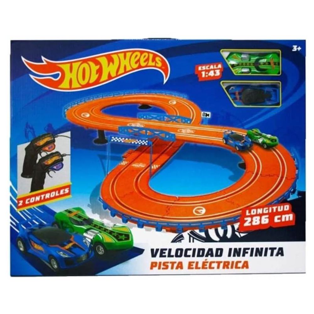 Juguete Pista De Hot Wheels Electrica Autopista Hot Wheels De 286cm