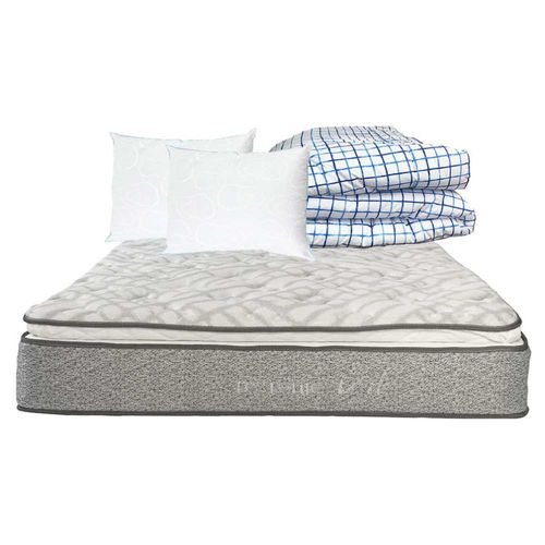 Colchón Queen Size Restonic Vail + 2 Almohadas Osos + Edredón RGH