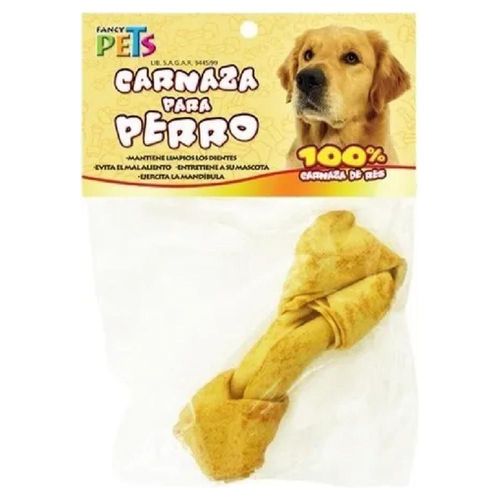 Hueso Basteado Carnaza Sabor Queso Perro Ch 4-5 Fancy Pets