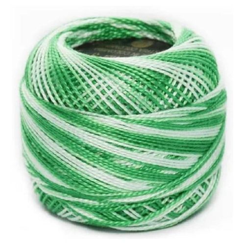 Caja 10 Pzs Coats Hilo Algodón Egipcio Giza Anchor Perlé Verde claro matiz