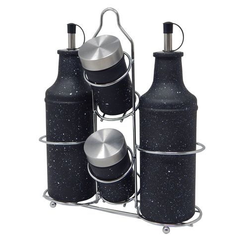 Juego de Aceitera, Vinagrera, salero y pimentero Aquila