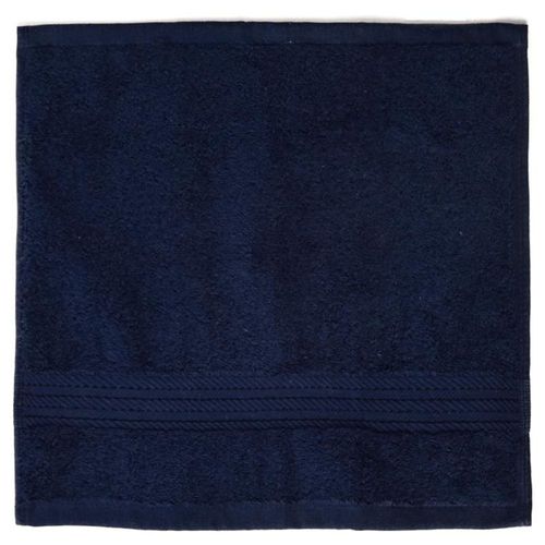 Toalla Facial Set 4 Pzs Azul Marino 100% Algodón 34x34cm Dormireal