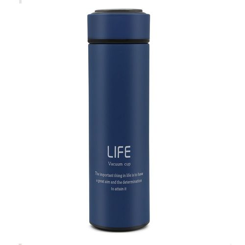 Termo con infusor Acero Inoxidable 500 ml Frío o Caliente, Azul.