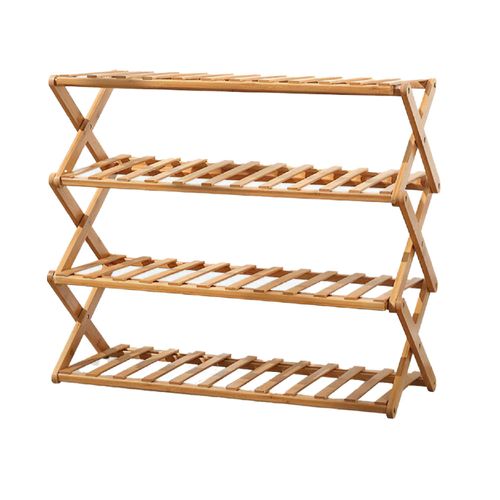 Zapatera Plegable Ilios Innova de Bambú de 4 Niveles