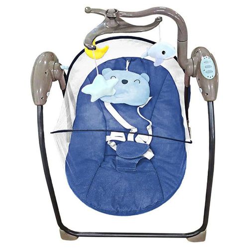 Silla Mecedora Para Bebe Bluetooth Azul