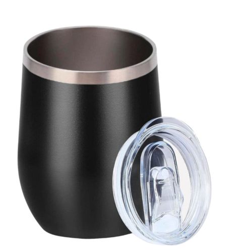 Termo Copa de Vino 12 OZ  Negro