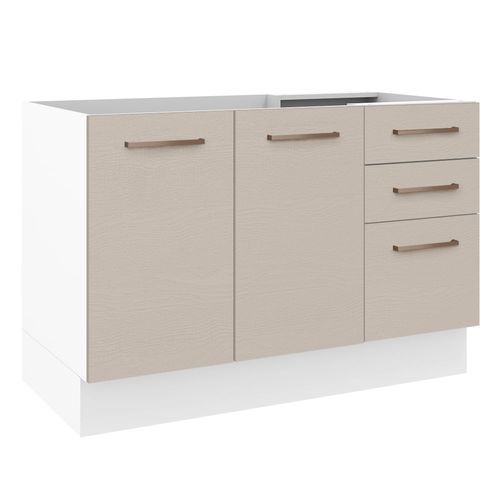 Gabinete Bajo Cocina Madesa Agata 120cm Sin Encimera BB 03
