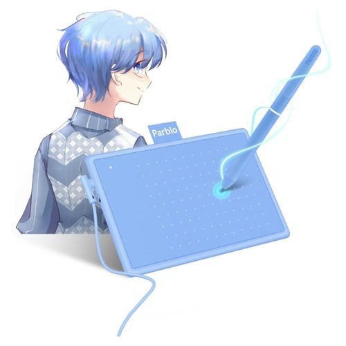 Tableta Digitalizadora Parblo Ninos N4 4x3 Pulgadas Azul