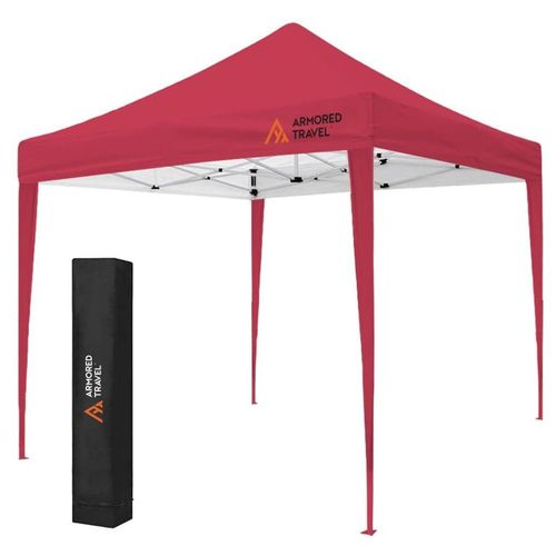 Toldo Carpa Plegable Exteriores  Impermeable 3x3 M Premium Rojo