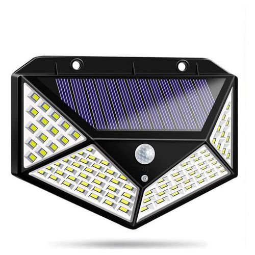 Lámpara solar con sensor de movimiento 100 leds