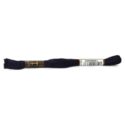 Caja 12 Pzs Hilo Algodón Egipcio Giza Anchor Vela Coats Naval oscuro