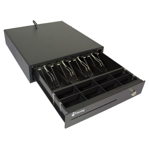 Cajon De Dinero NEXTEP Punto De Venta 4 Billetes 8 Monedas NE-514