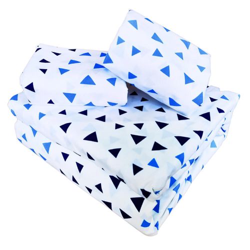 Funda de Duvet Koala Estampada King Size Pirámide Azul