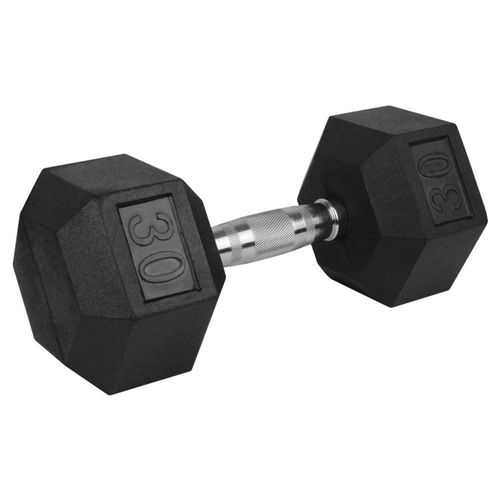 Mancuerna Hexagonal Acero Forro De Neopreno 30lbs