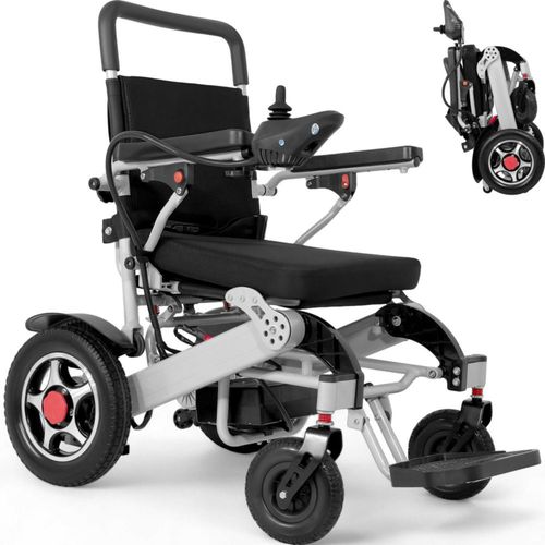 Silla Ruedas Electrica Plegable Acero Controlador 5 Vel