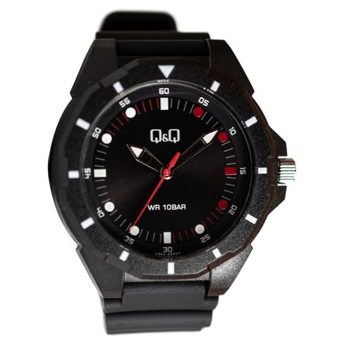 Reloj Q&Q Unisex Moda Lujo Estilo Negro V30A004Vy
