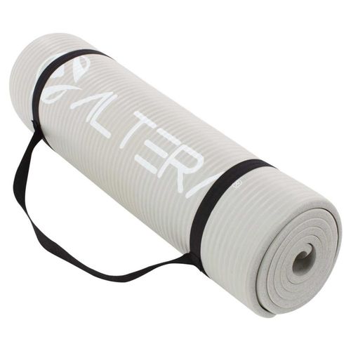 Tapete Para Entrenamiento Ejercicio Fitness Yoga Pilates (Gris Calido)