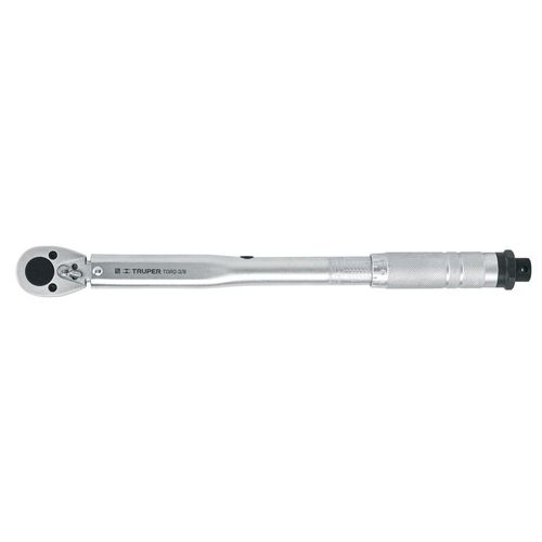Torquímetro Truper de trueno dos lecturas cuadro 3.8 TORQ38 plateado