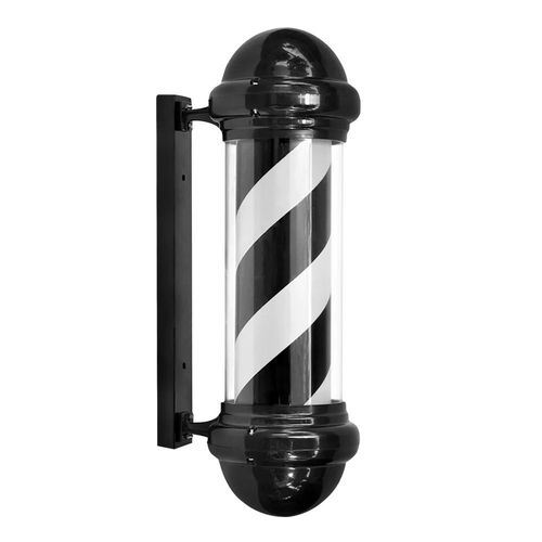 Poste Barberia Giratorio Caramelo Junior 55cm Letmex Negro