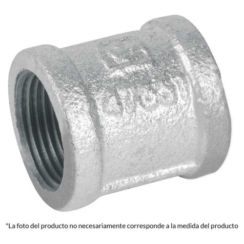 Cople reforzado, acero galvanizado, 1-1/2' Foset