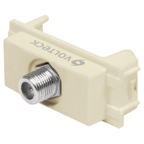 Toma de televisión, línea Italiana, color marfil Volteck