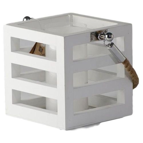 Candelero Madera Blanco 3 - Blanco