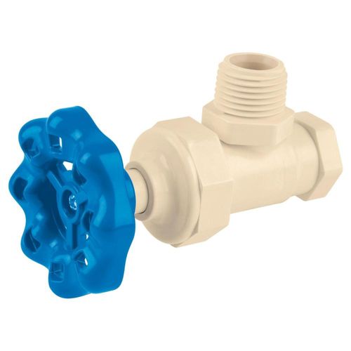 Llave angular de CPVC (13 mm) 1/2' con volante Foset