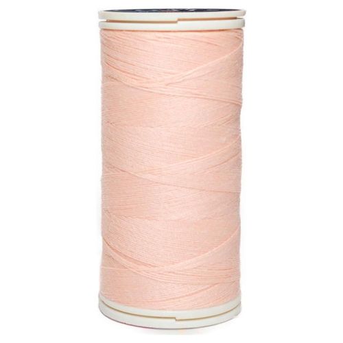 Caja 12 Pzas Hilo Coats Poliéster Liso 3 Cabos Fibra Corta Melón medio