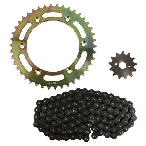 Engrane 42X13 Cadena 520Hx120L Set Italika Dm 150 Roja (18-21) Roda