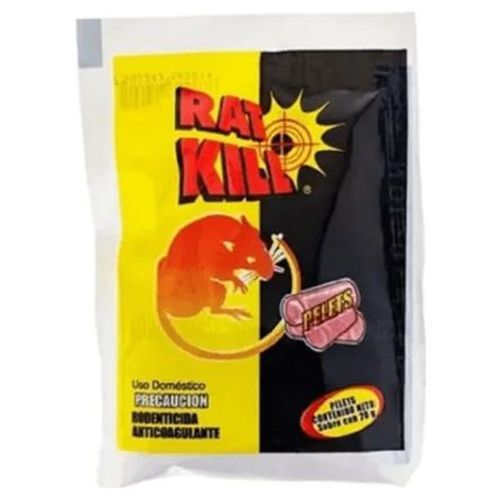 Bolsa Pelets 20gr Veneno Rata Anticoagulante Rat Kill