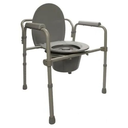 Silla Baño Comodo De Acero Esmaltado Plegable Super Confort