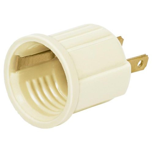 Portalámpara De Baquelita Con Adaptador Marfi Volteck