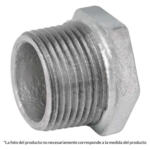 Reducción bushing, acero galvanizado, 1-1/2 x 3/4' Foset