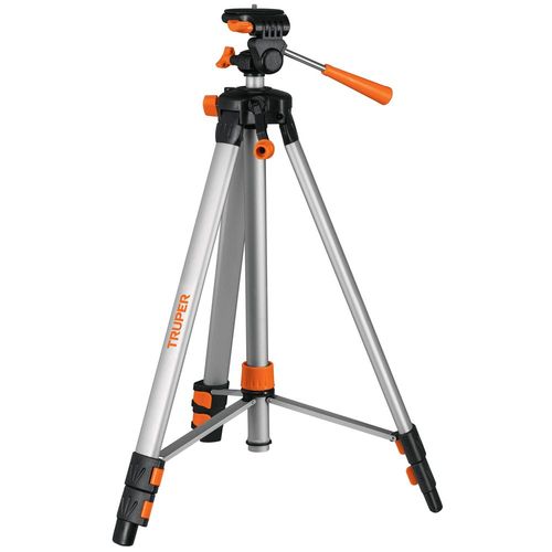 Tripié telescópico para nivel láser TRUPER 100811 plateado