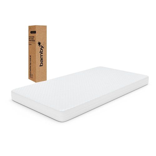 Colchón Cuna Bebé De Viaje Impermeable 95x68x6 Espuma Memory