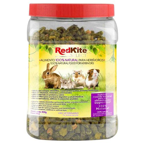 Alimento Herbívoros Origen 100% Natural Select 800g Redkite