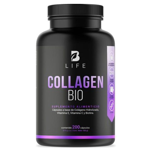Biotina, Colageno Y Vitamina E 200 Cápsulas. B Life
