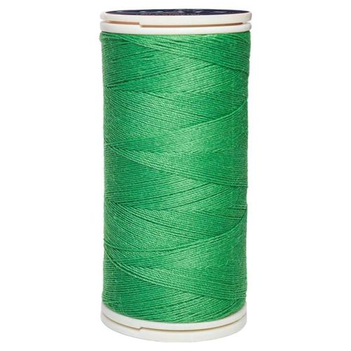 Caja 12 Pzas Hilo Coats Poliéster Liso 3 Cabos Fibra Corta Verde Bambú