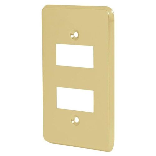 Placa 2 Módulos De Aluminio Línea Económica Volteck