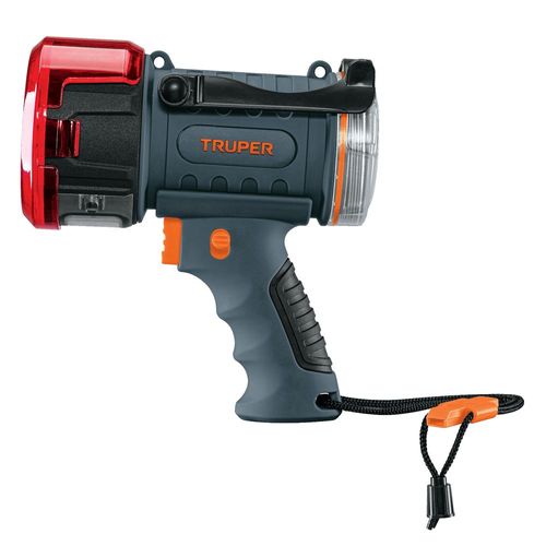 Linterna reflectora Truper LED 2000 lm recargable LARE2000 gris