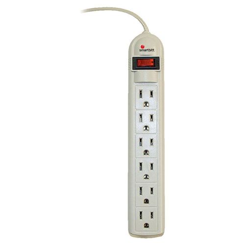 Smartbitt Sbss-90j6 Supresor De Picos 90joules 6 Contactos