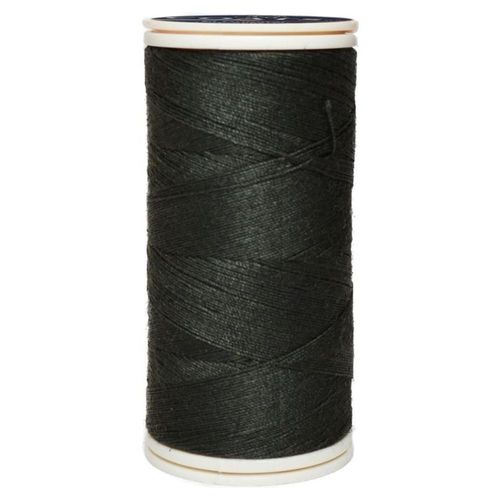 Caja 12 Pzas Hilo Coats Poliéster Liso 3 Cabos Fibra Corta Gris Ceniza