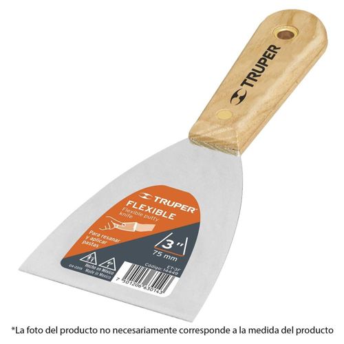 Espátula Flexible Mango De Madera 2' Truper